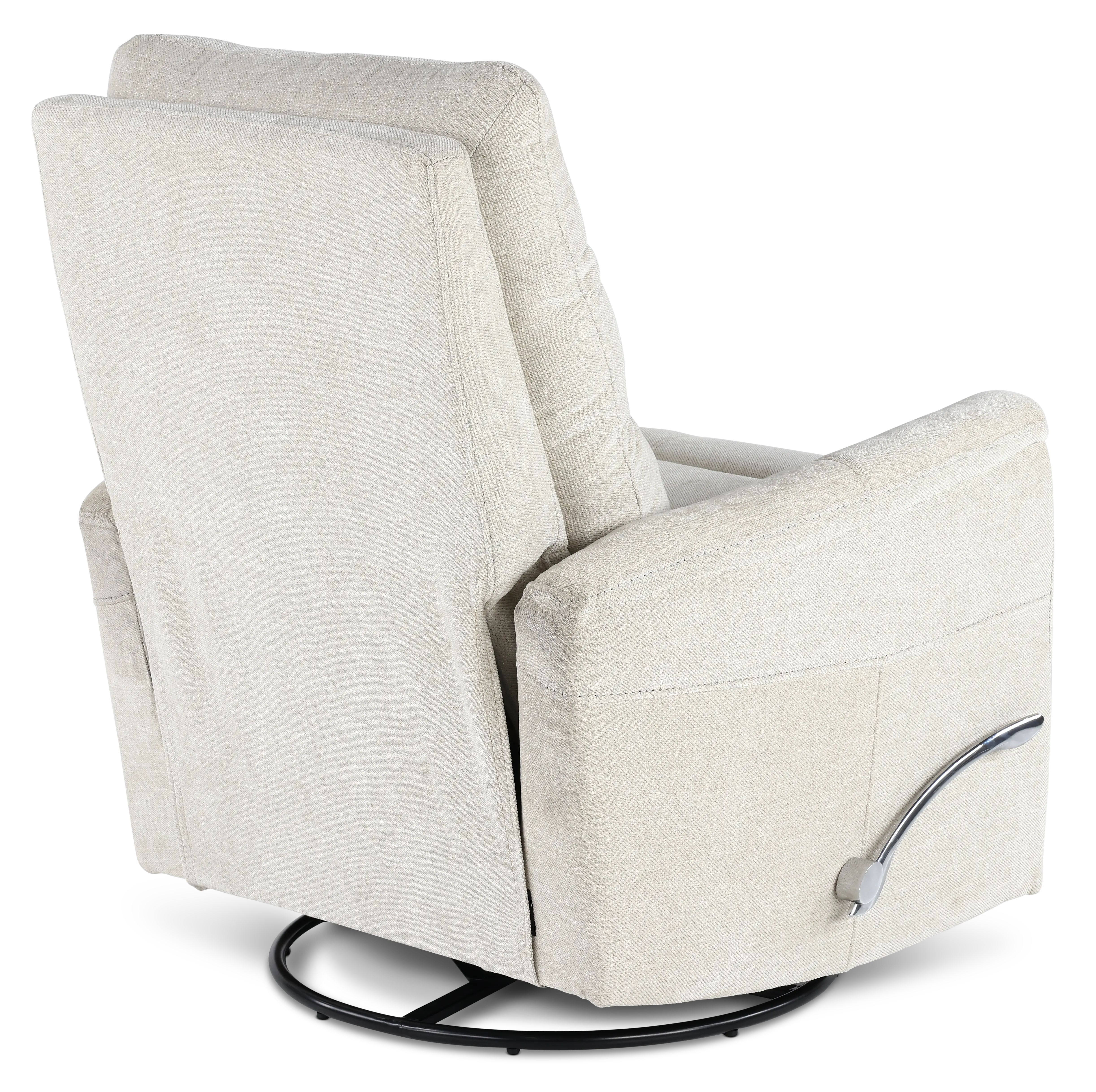 Leo Virtue Linen Swivel Glider Recliner-6