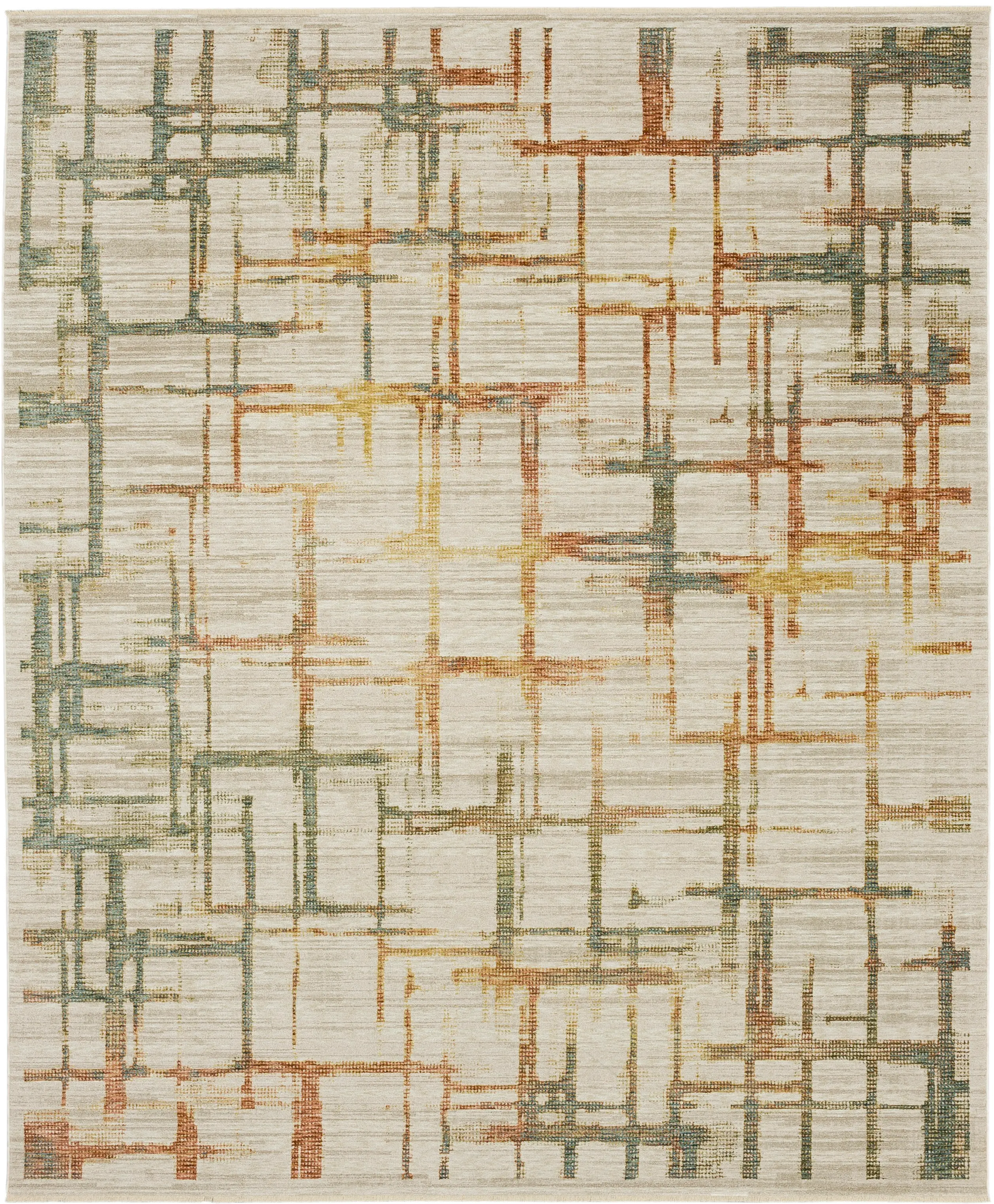 R1159-2245/5X7.6 Memento 5 x 8 Sentimental Beige Area Rug-1