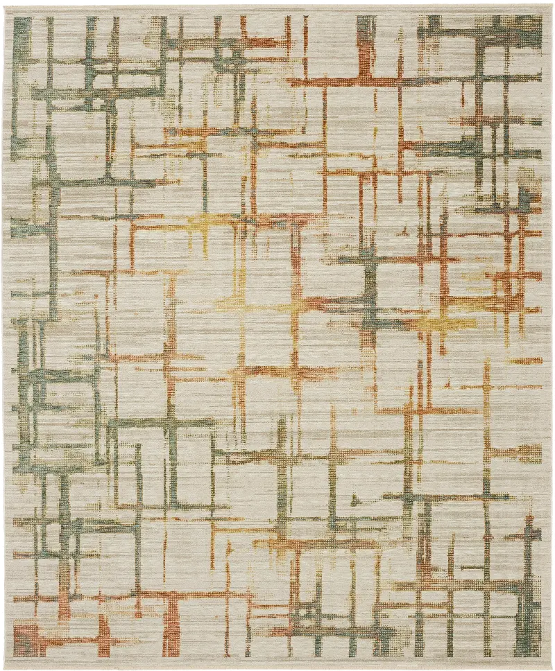 Memento 8 x 10 Souvenir Beige Area Rug
