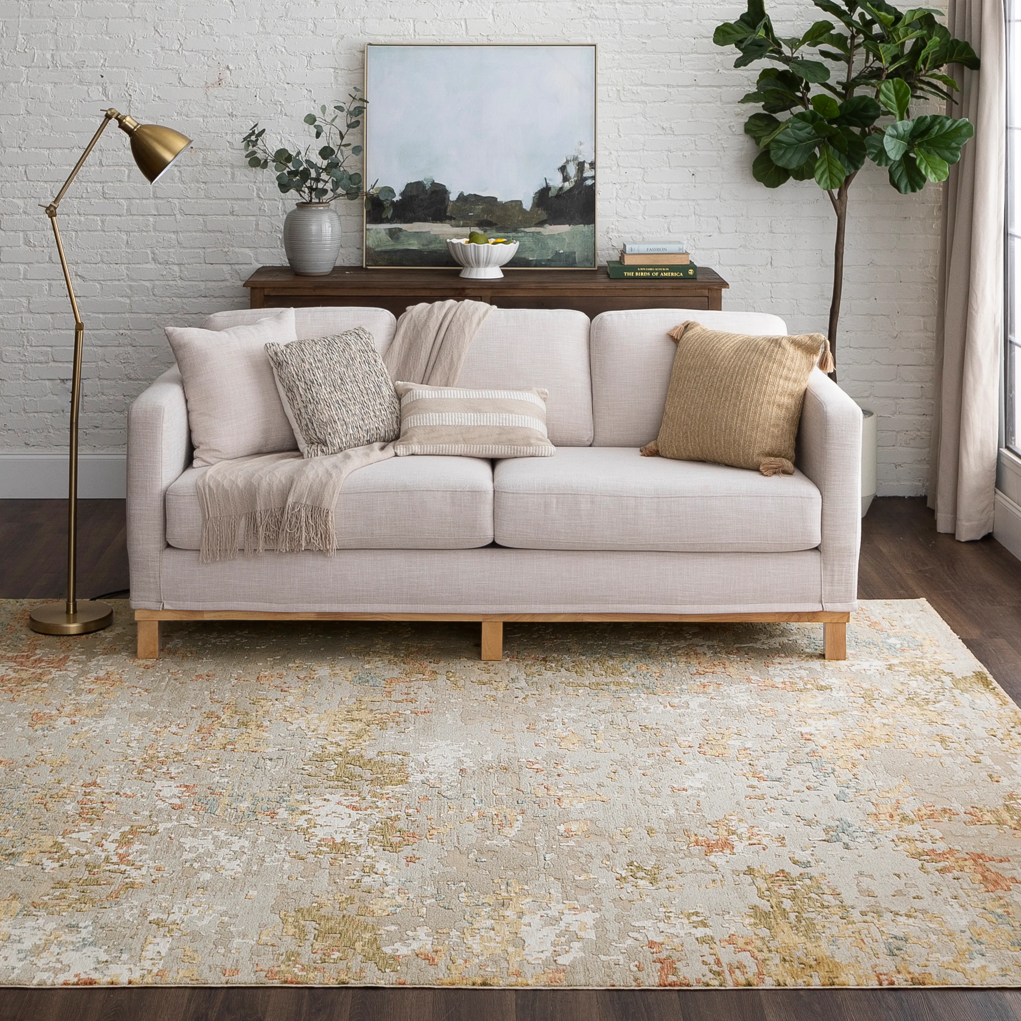 R1161-245/8X10.3 Memento 8 x 10 Sentimental Beige Area Rug-6