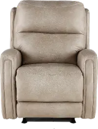 Asher Buff Beige Power Rocker Recliner