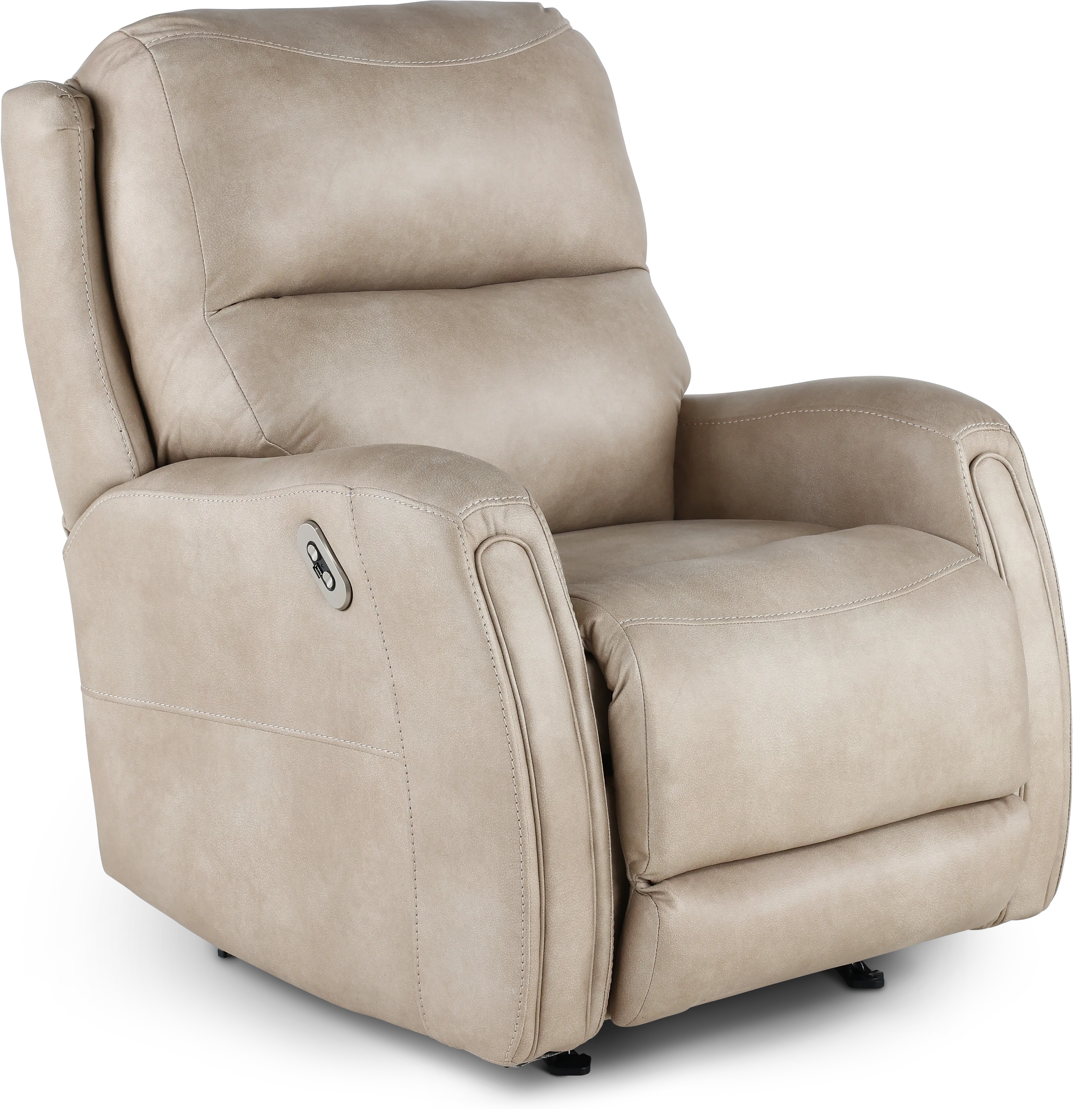 Asher Buff Beige Power Rocker Recliner-4