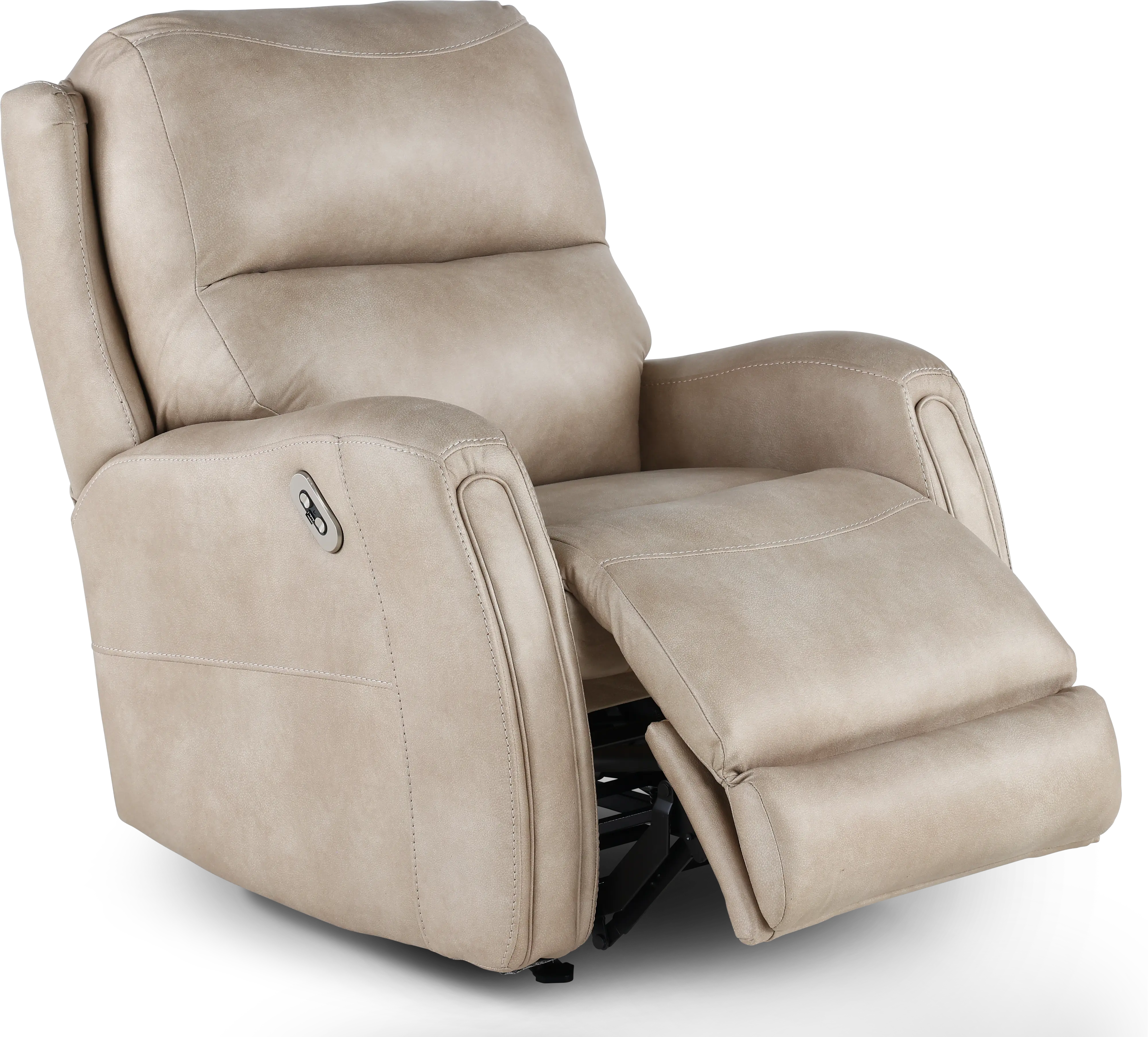 Asher Buff Beige Power Rocker Recliner-5