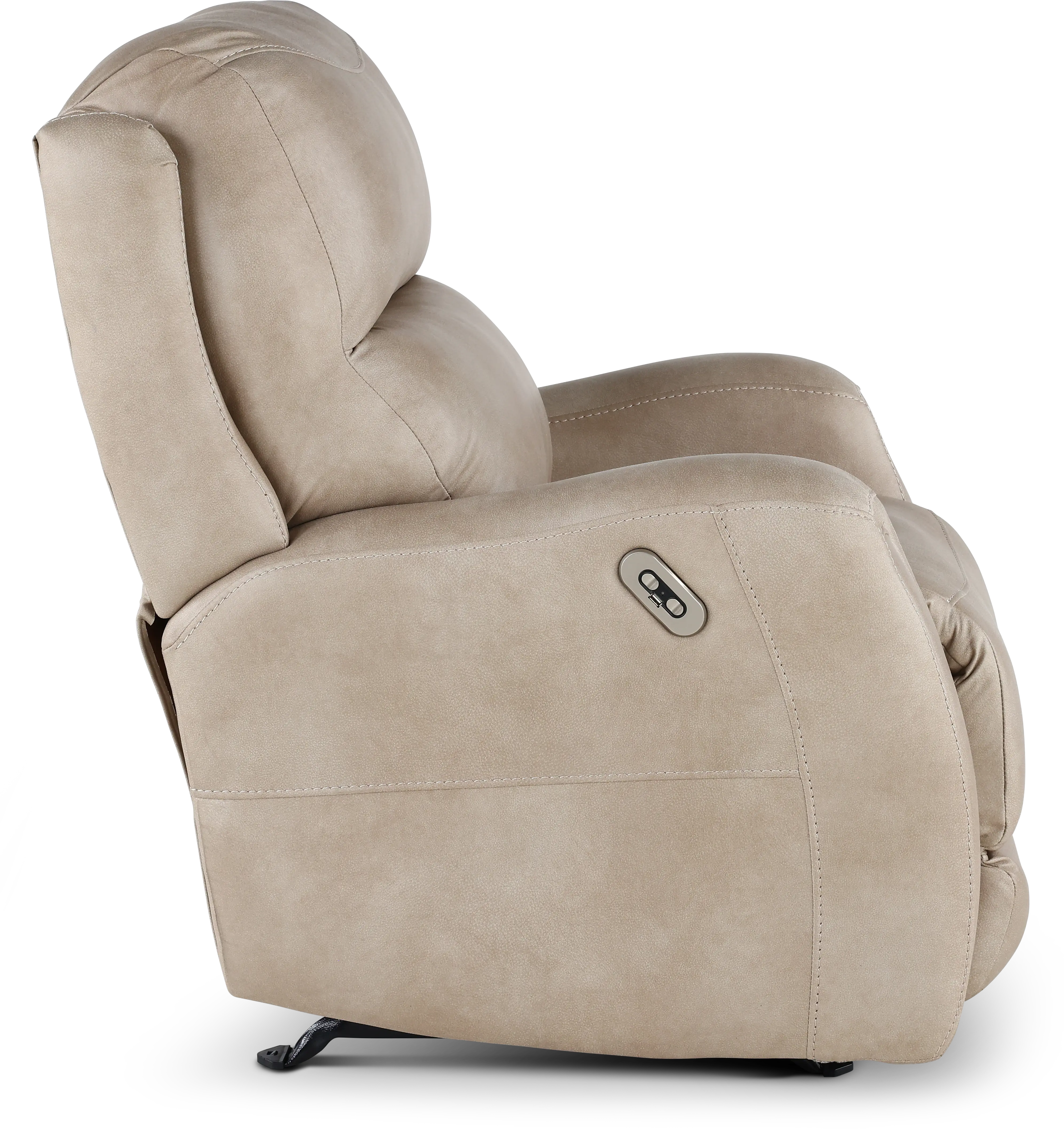 Asher Buff Beige Power Rocker Recliner-6