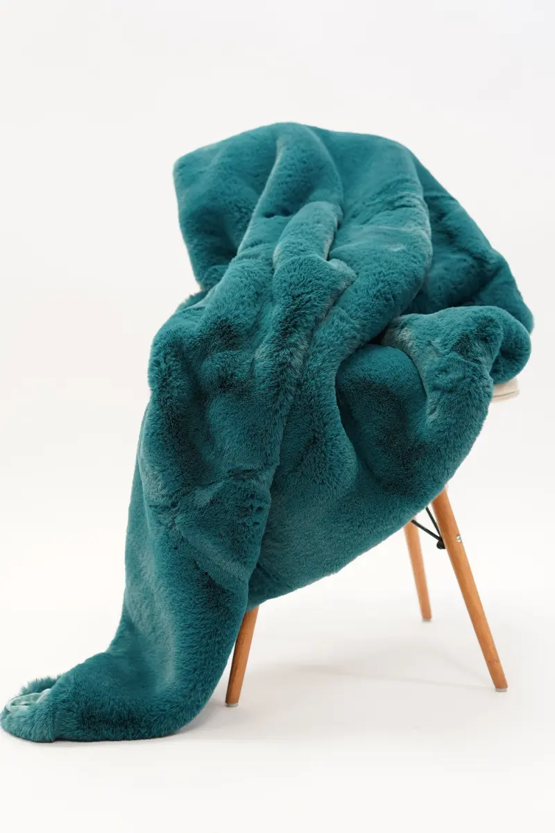 Teal Green Throw Blanket