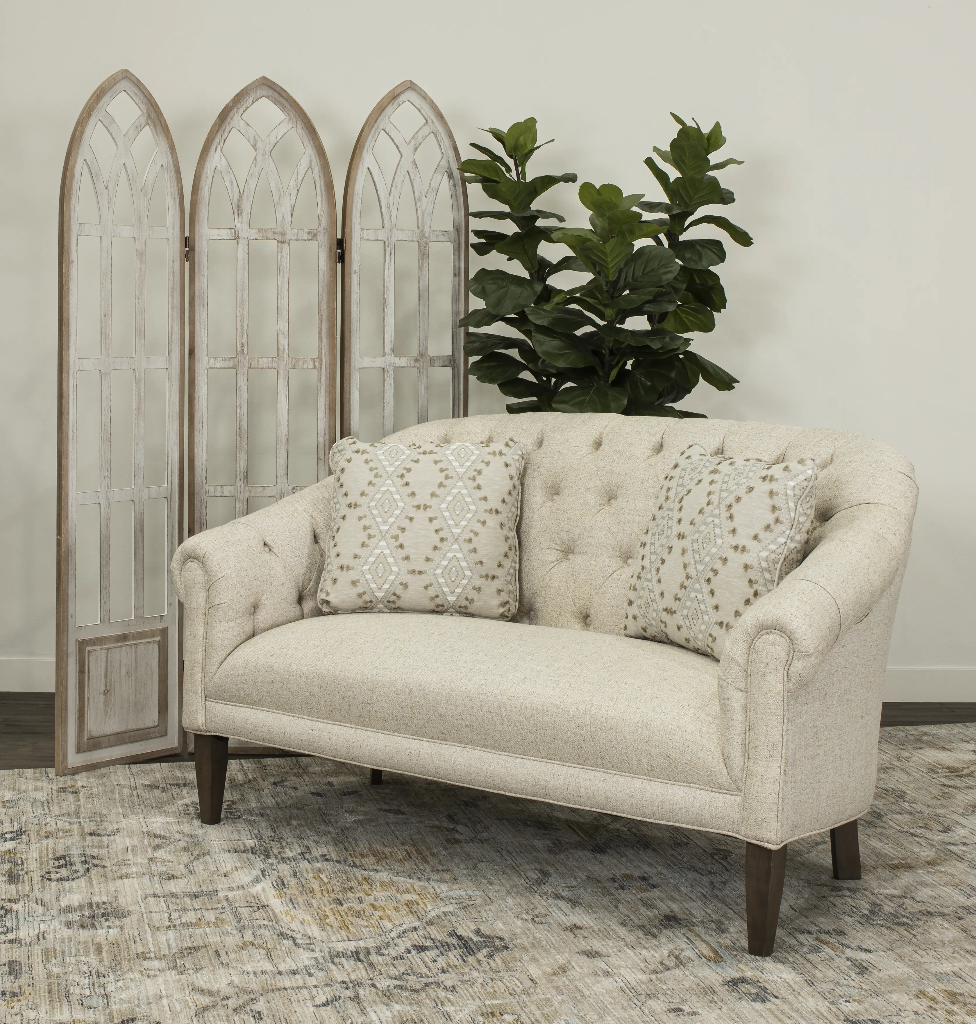 Paula Deen Beige Settee-2