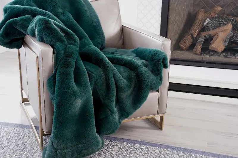 Green Throw Blanket