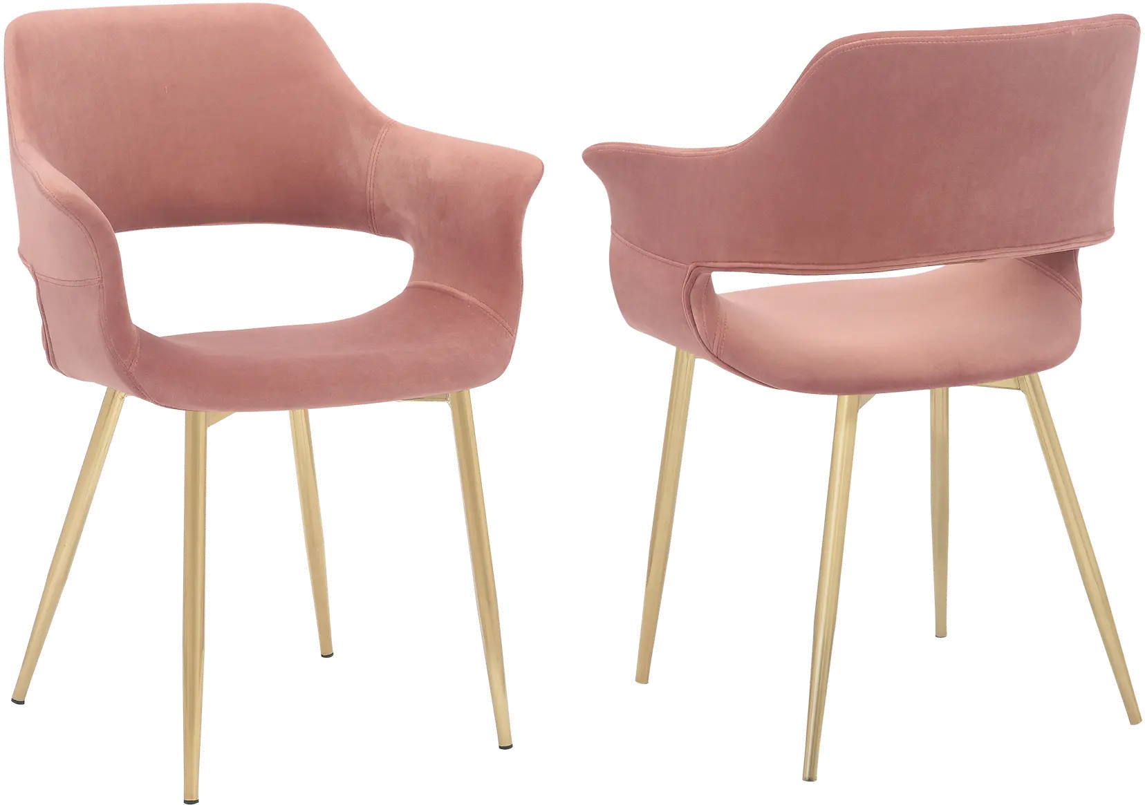 LCGICHPINK Gigi Pink Dining Room Arm Chair (Set of 2)-1