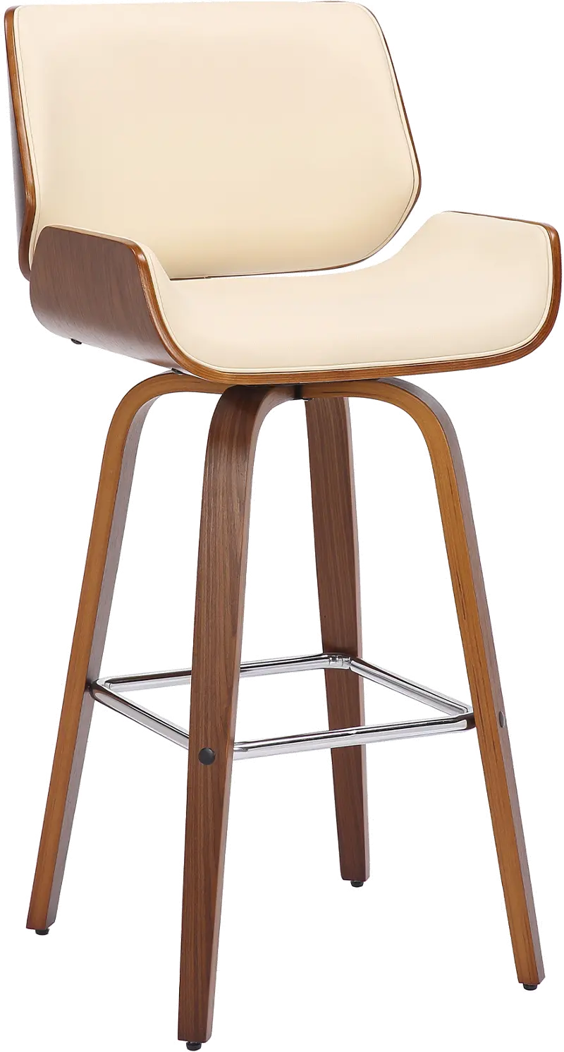 Tyler Cream Swivel Bar Stool