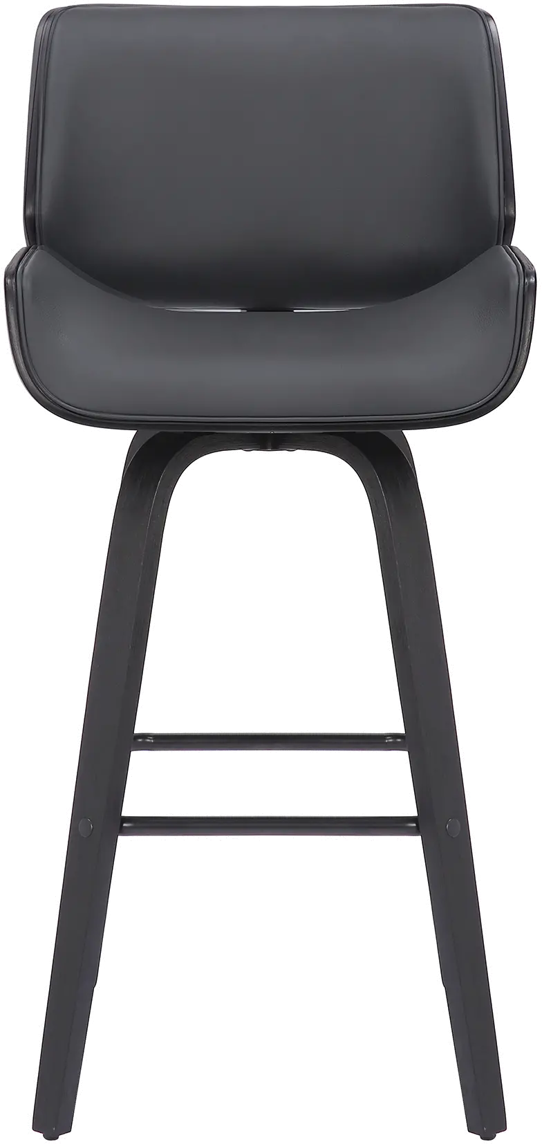 LCTYBAGRBL26 Tyler Gray and Black Swivel Counter Height Stool-3