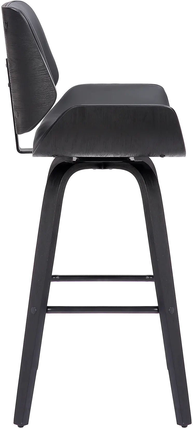 LCTYBAGRBL26 Tyler Gray and Black Swivel Counter Height Stool-4