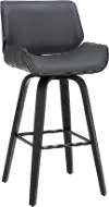 LCTYBAGRBL30 Tyler Gray and Black Swivel Bar Stool
