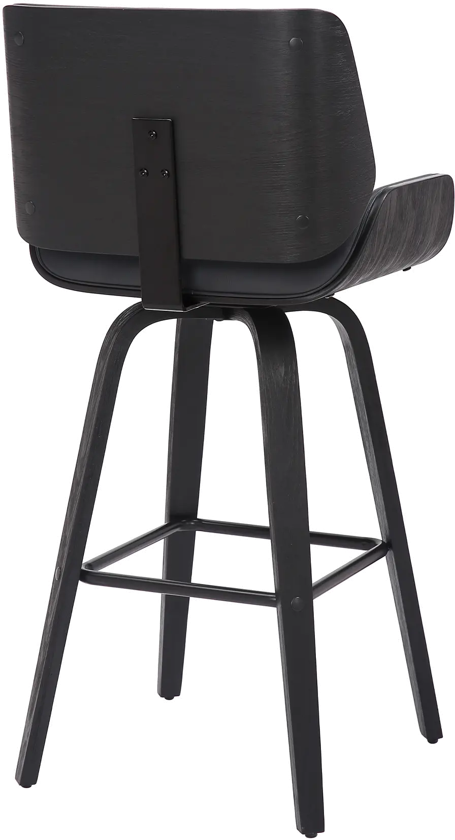 LCTYBAGRBL30 Tyler Gray and Black Swivel Bar Stool-5