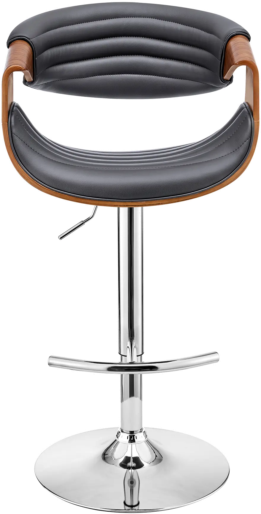 LCGNBAWAGR Gionni Gray and Walnut Adjustable Height Stool-3