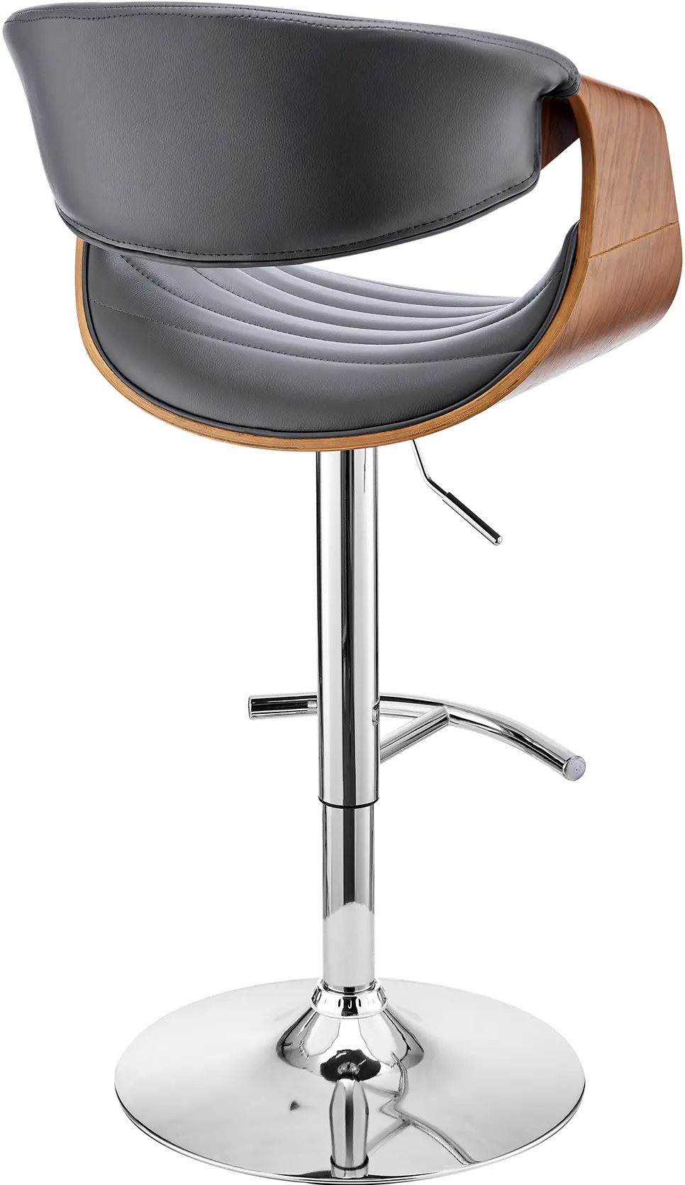 LCGNBAWAGR Gionni Gray and Walnut Adjustable Height Stool-5