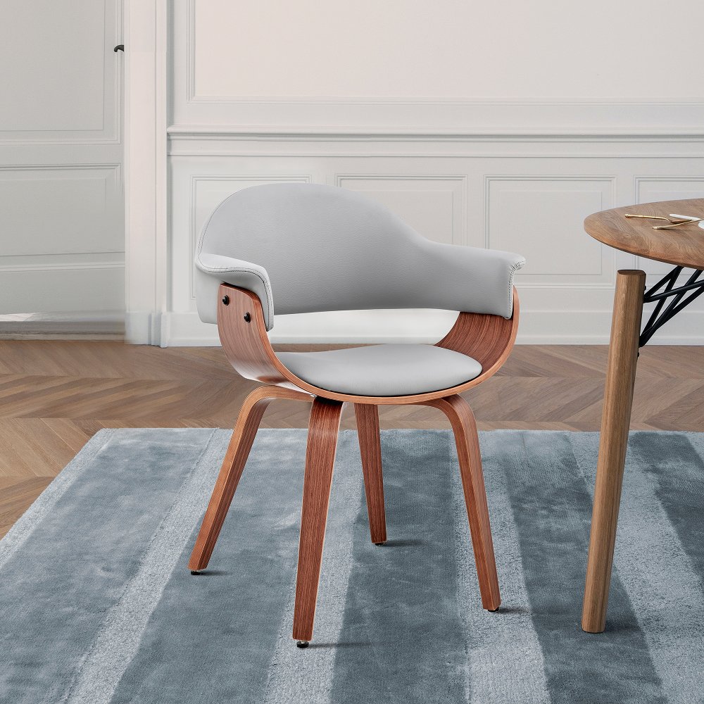 Adalyn Gray and Walnut Dining Room Chair