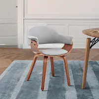 LCADCHWAGR Adalyn Gray and Walnut Dining Room Chair