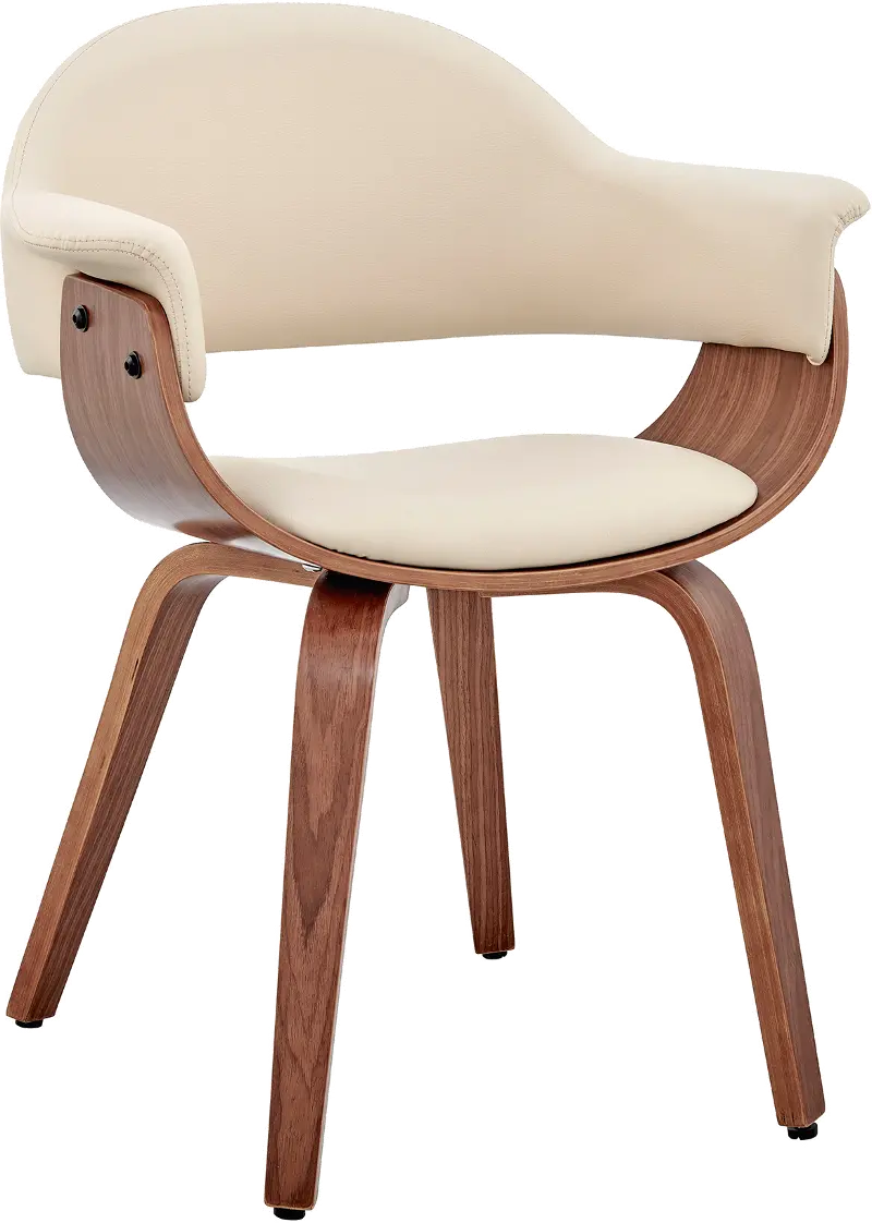 Adalyn Cream and Walnut Dining Room Chair