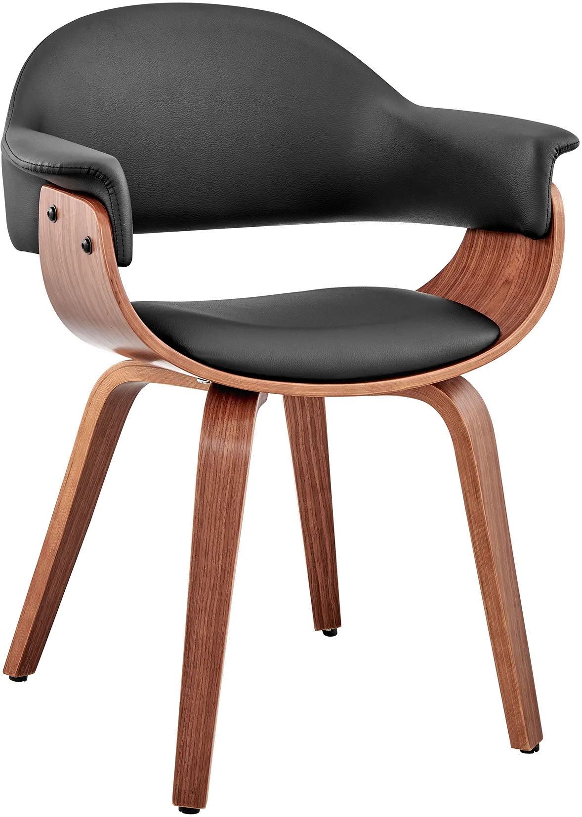 LCADCHWABL Adalyn Black and Walnut Dining Room Chair-1