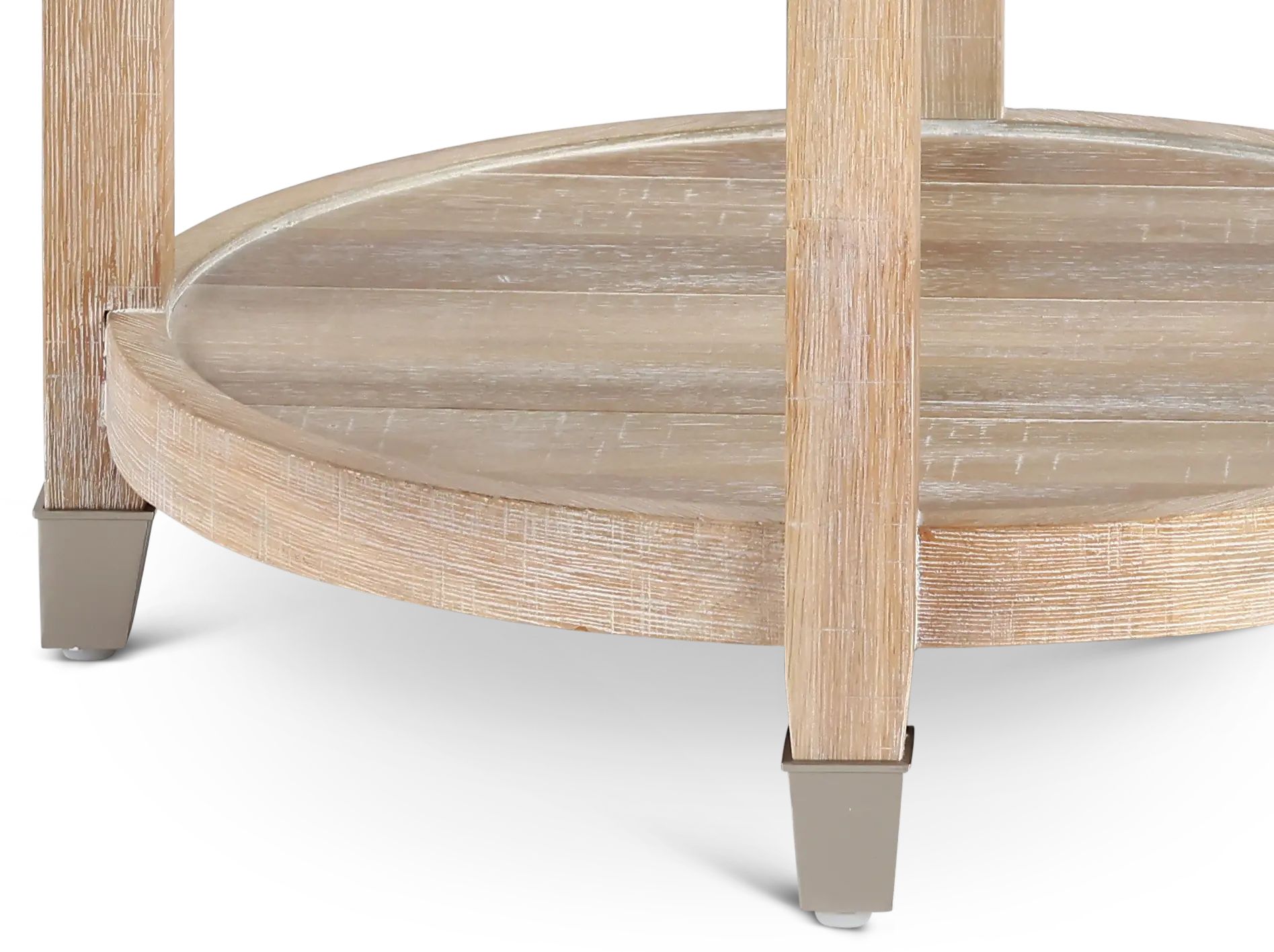 Morgan  Acacia Natural Glass Top End Table-5