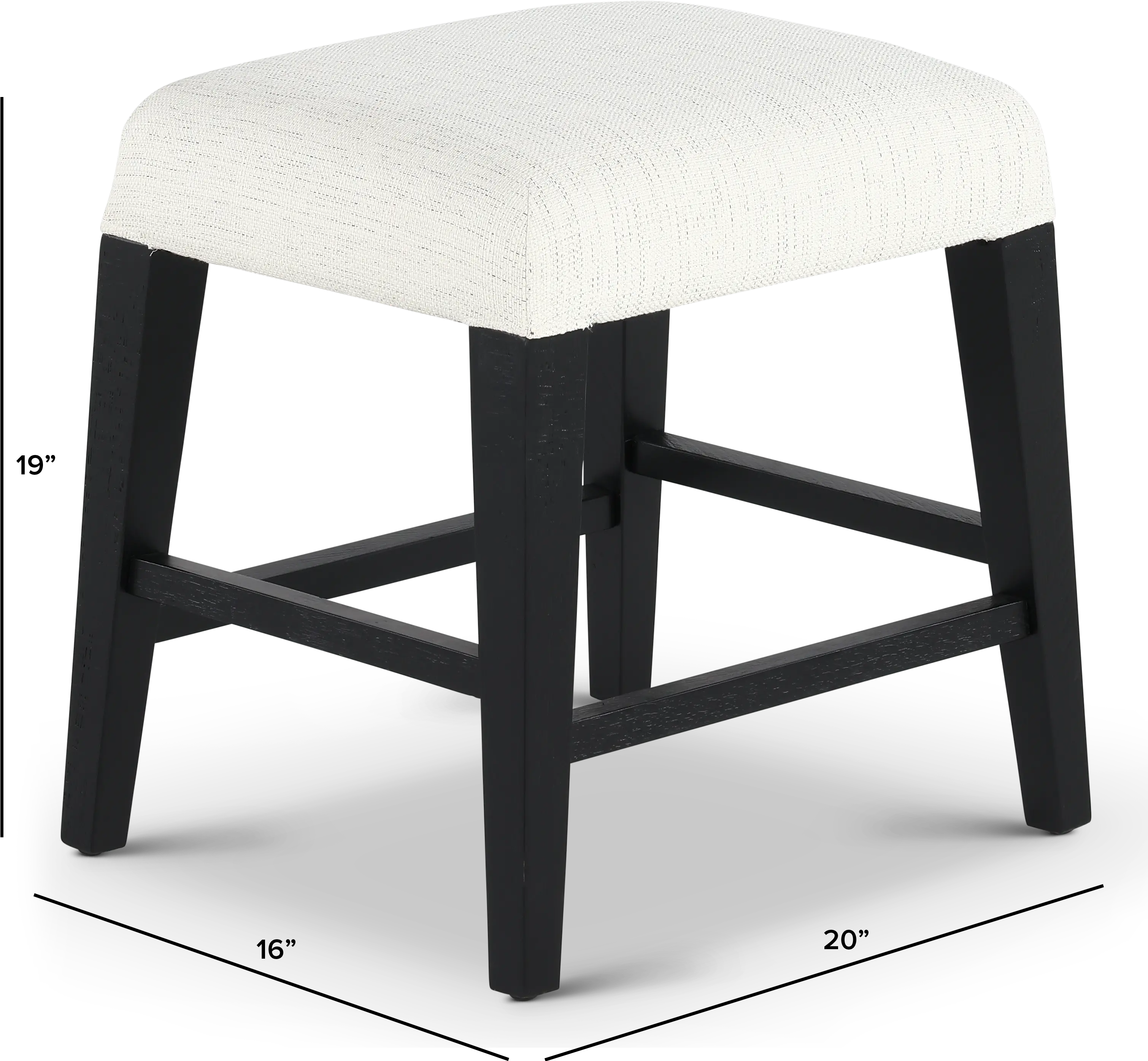 Callahan Domino Black and Cream Stool-3