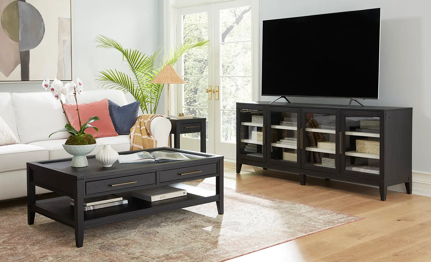 Callahan Black Coffee Table-6