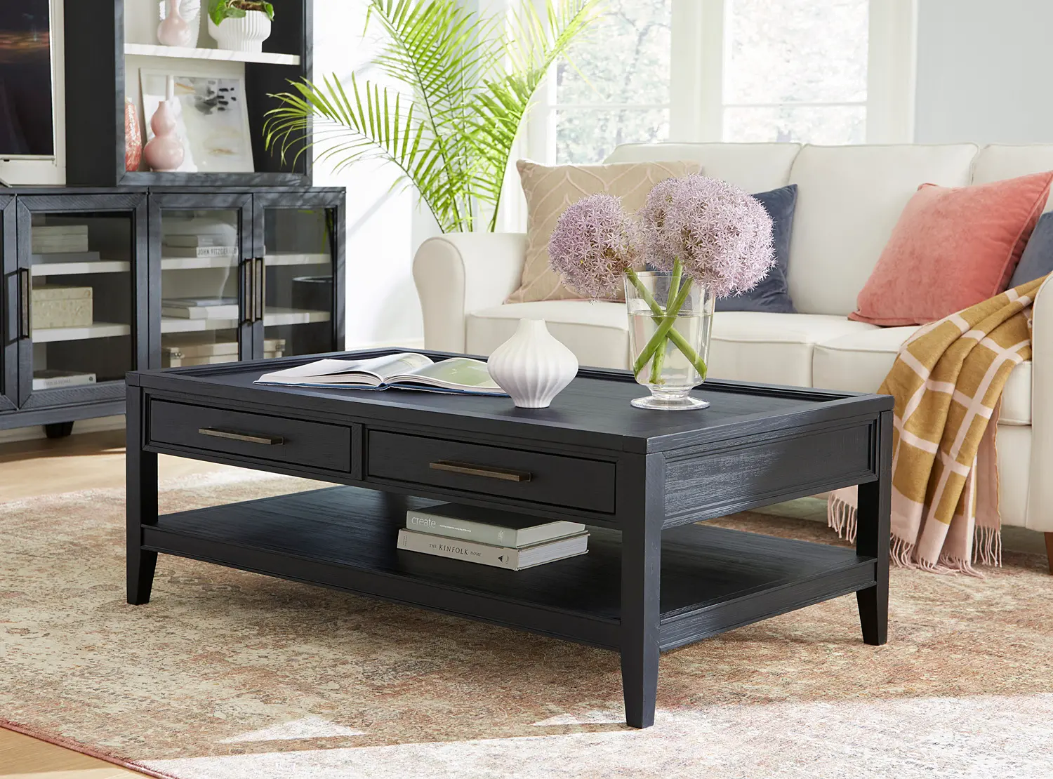 Callahan Black Coffee Table-7