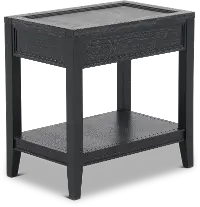 Callahan Black Chairside Table