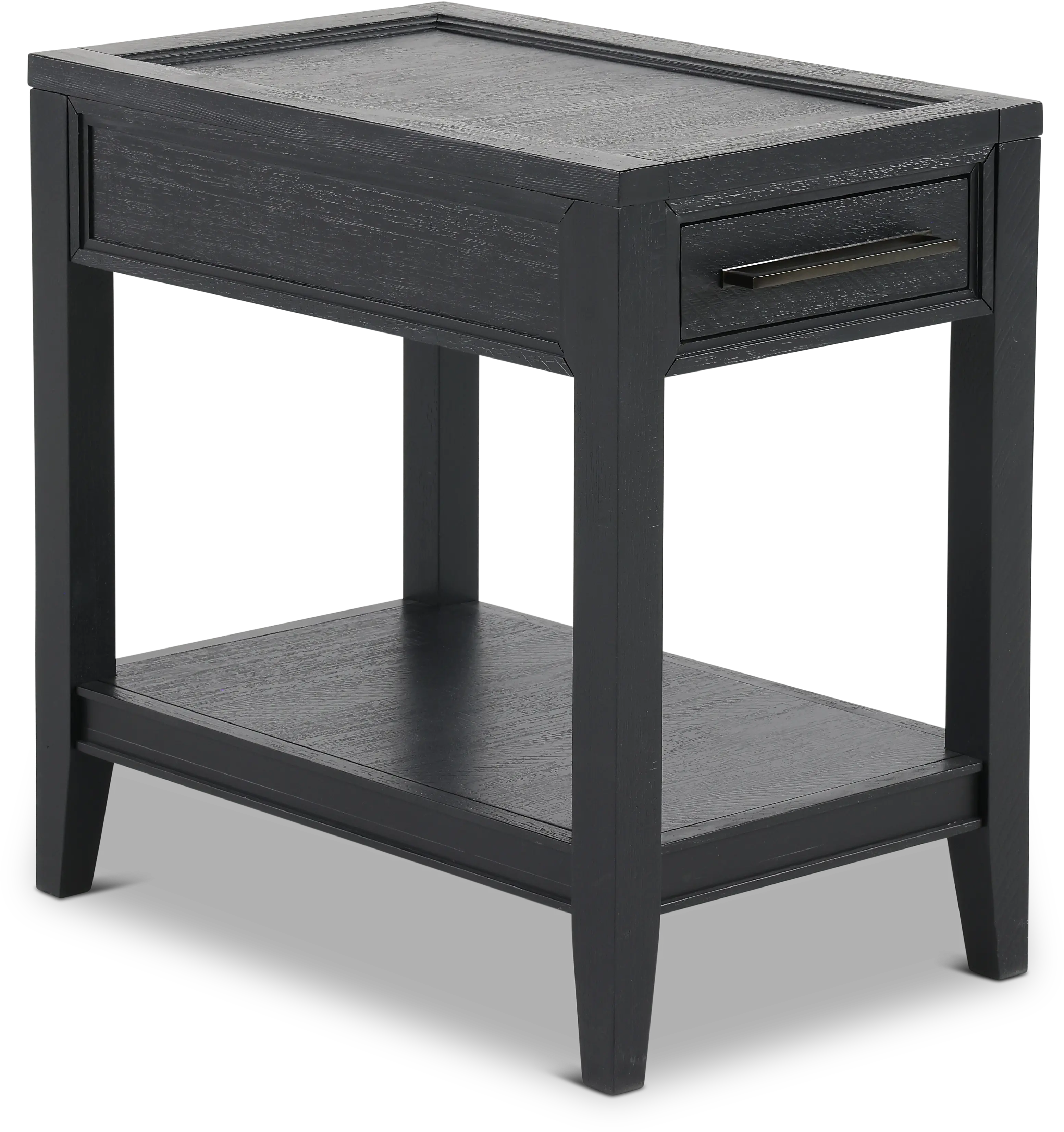 Callahan Black Chairside Table-2