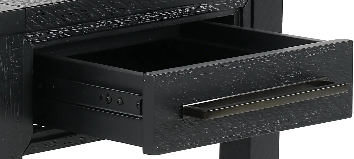 Callahan Black Chairside Table-4