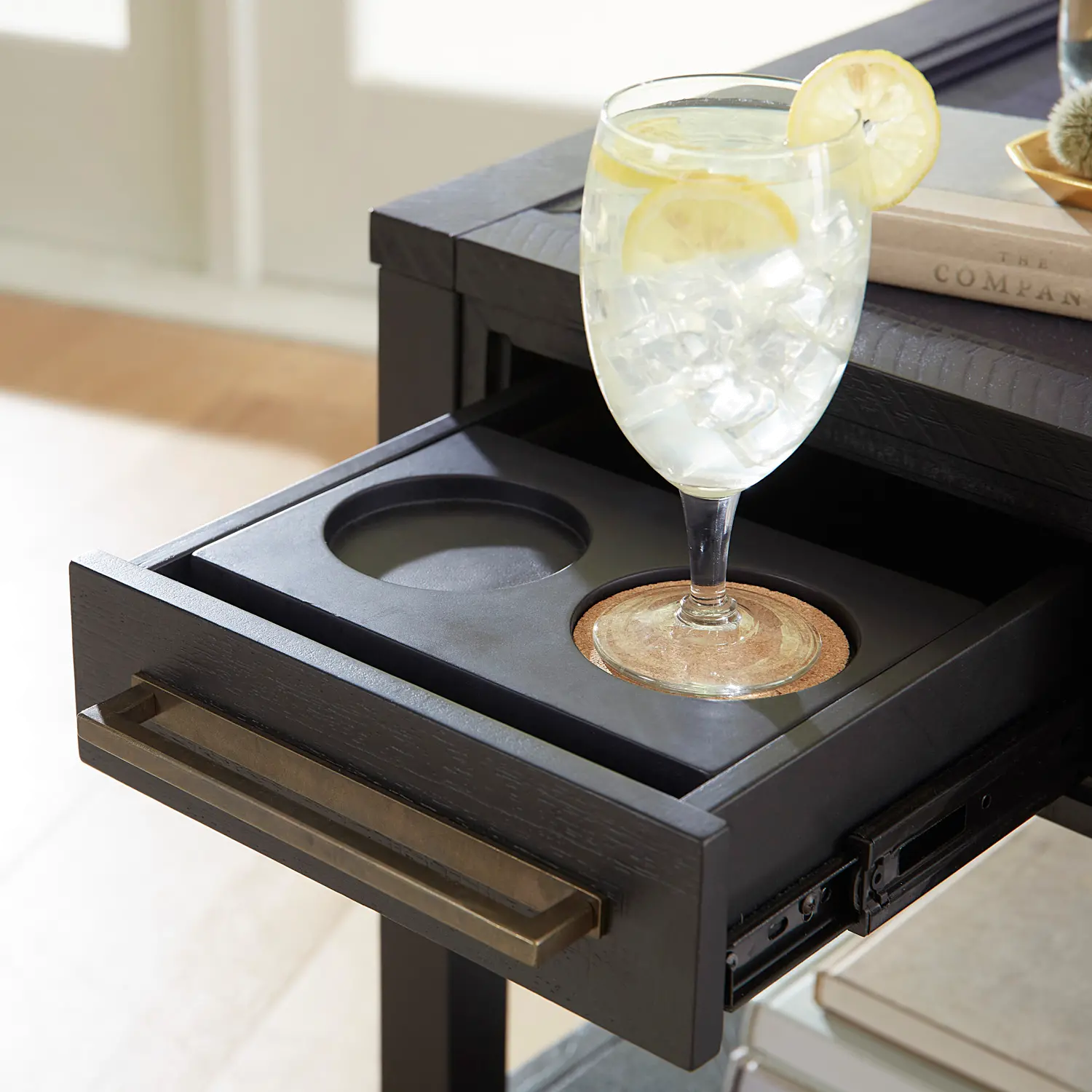 Callahan Black Chairside Table-7