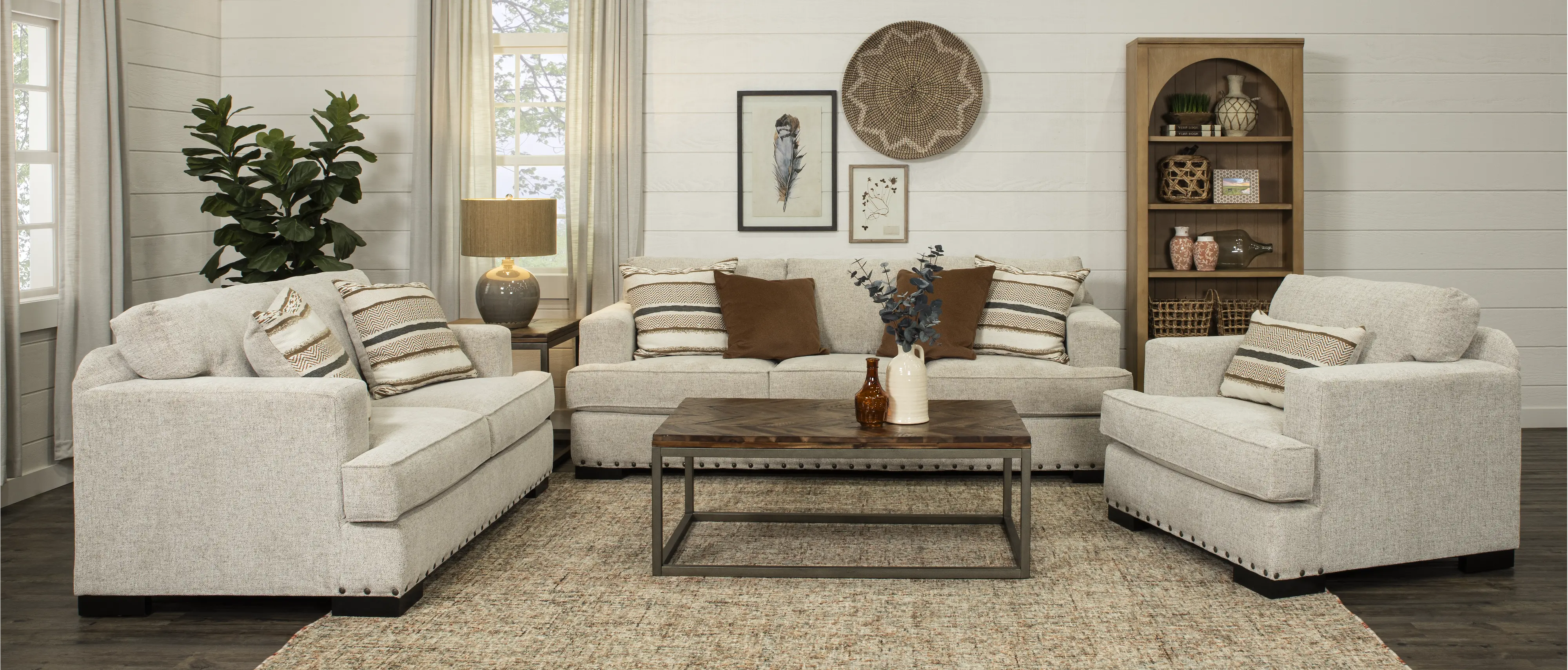Langley Tan Sofa-2