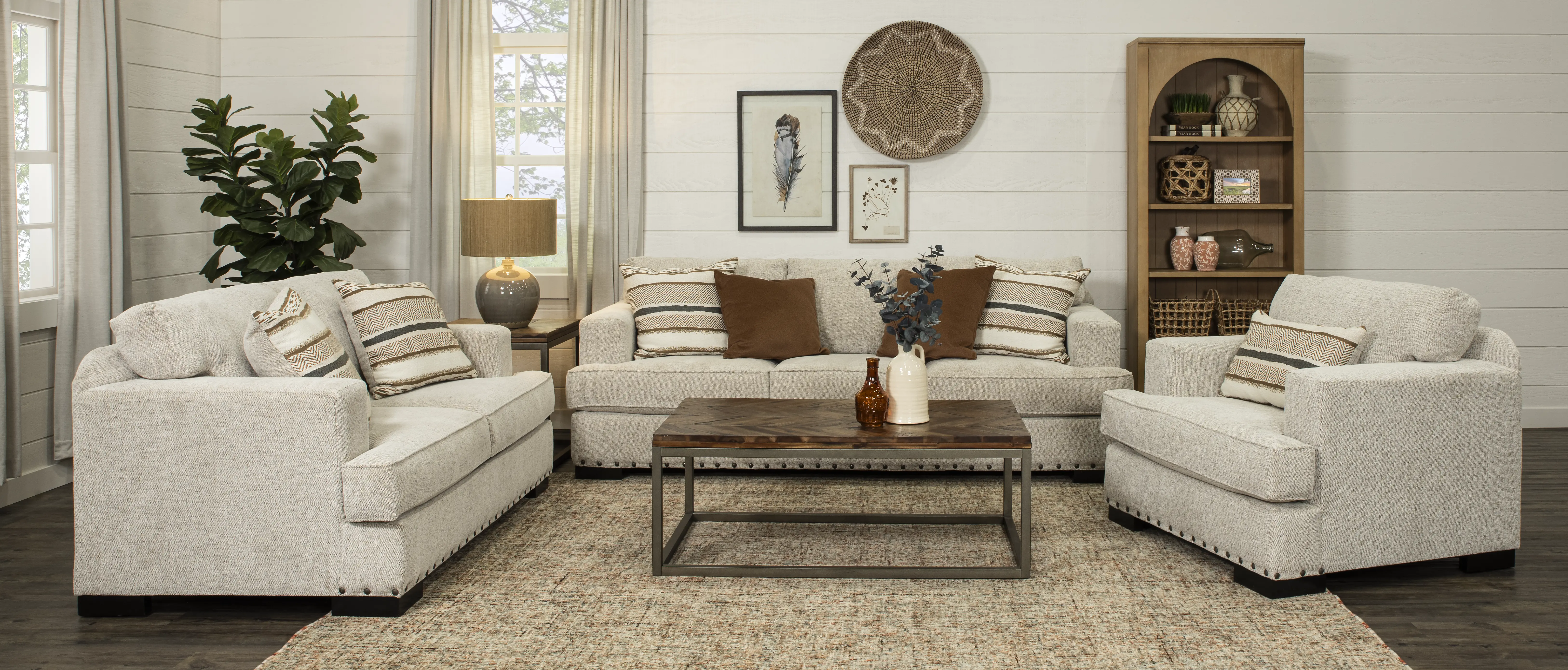 Langley Tan Sofa-2