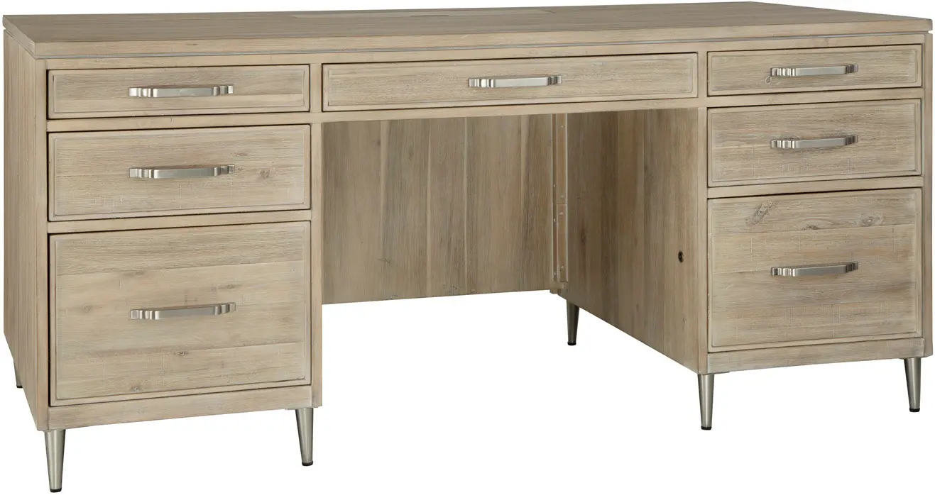 Morgan Acacia Wood Executive Desk-1