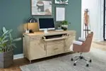 Morgan Acacia Wood Credenza Desk-2
