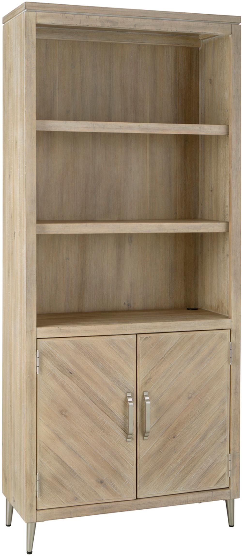 Morgan Acacia Wood Door Bookcase