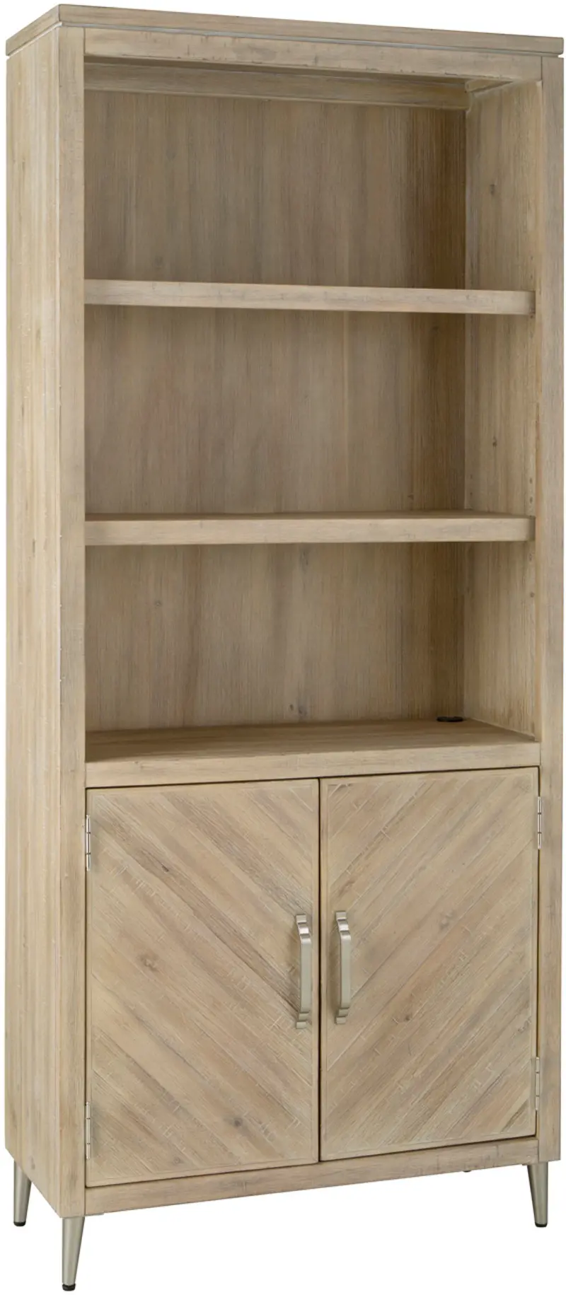 Morgan Acacia Wood Door Bookcase