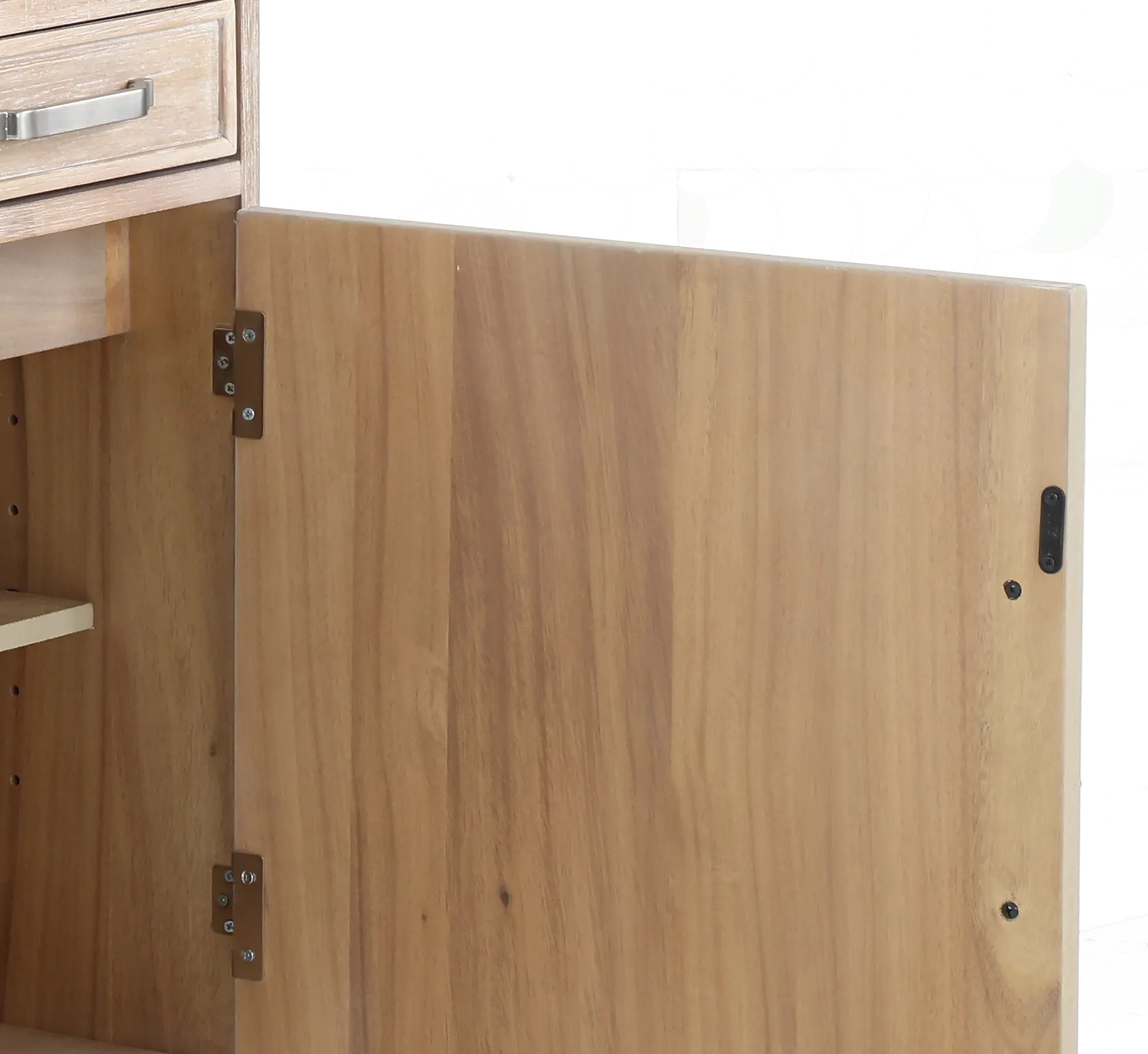 Morgan Light Brown Credenza Hutch-8