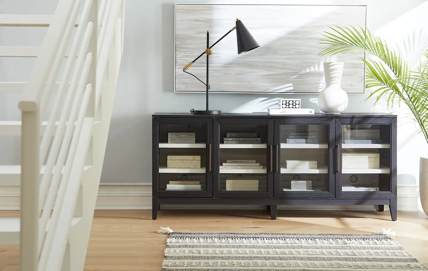 Callahan Domino Black 72  TV Stand-3
