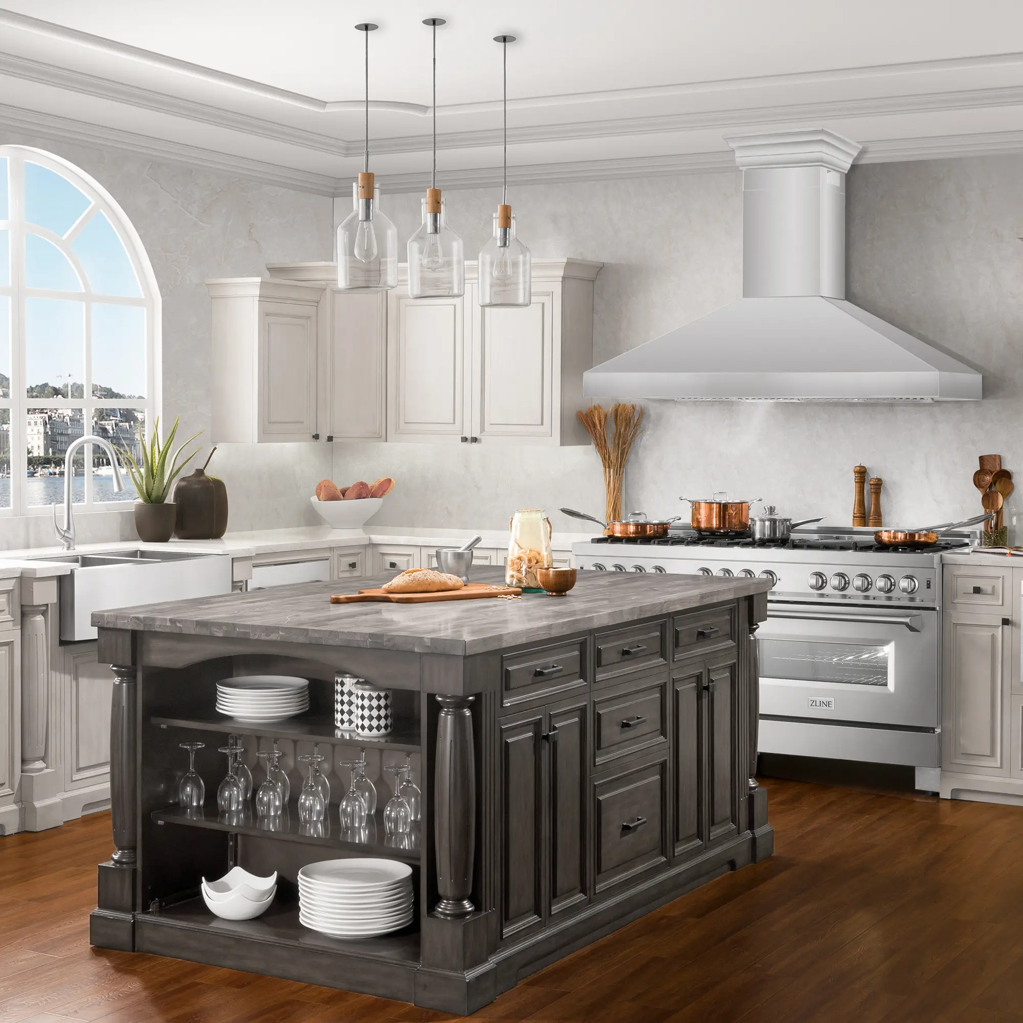 597CRN-60 ZLINE Professional 60 Inch Wall Mount Range Hood - Stainless Steel-10