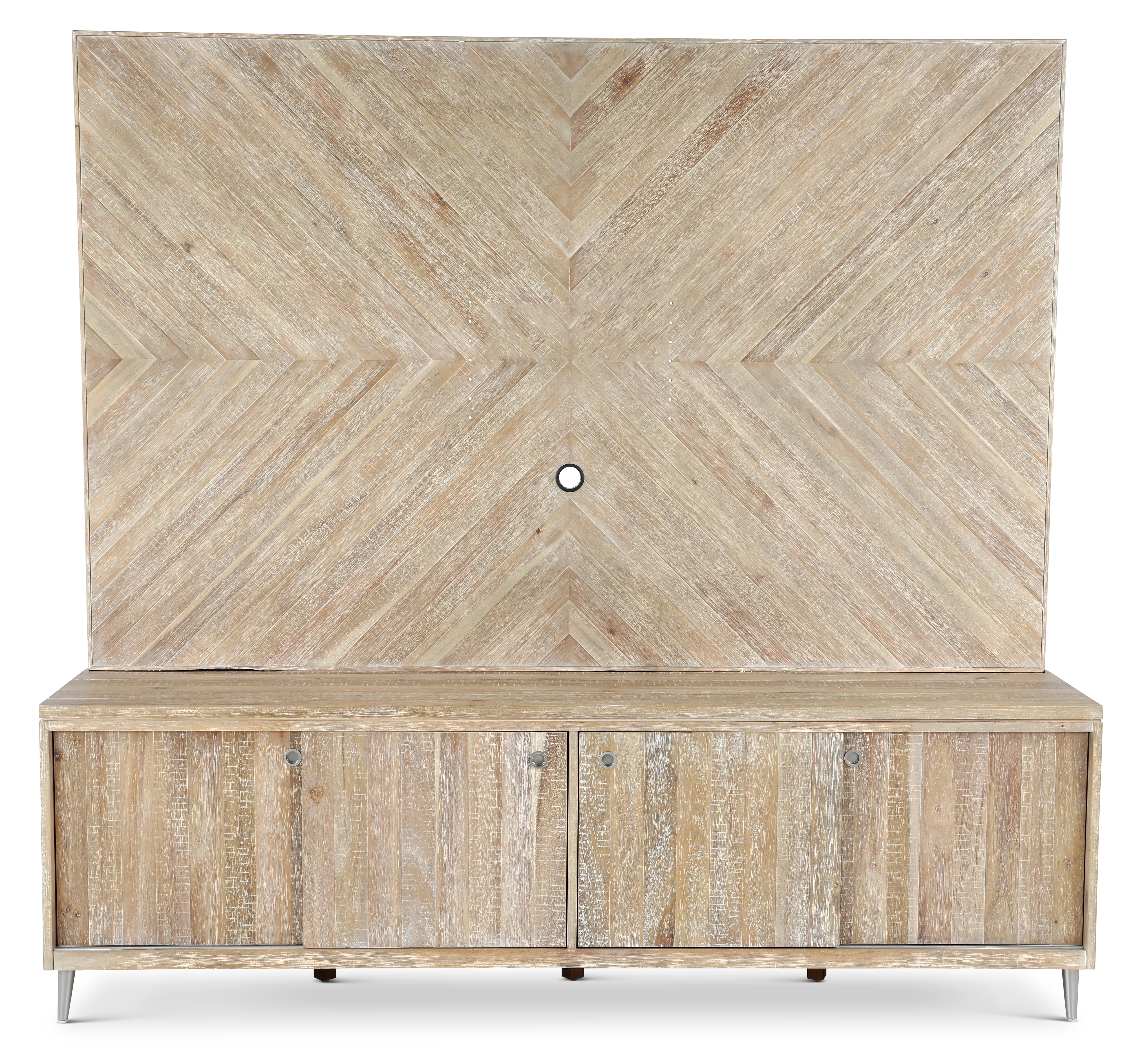 Morgan  Acacia Wood Entertainment Wall-1