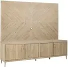 Morgan  Acacia Wood Entertainment Wall-4