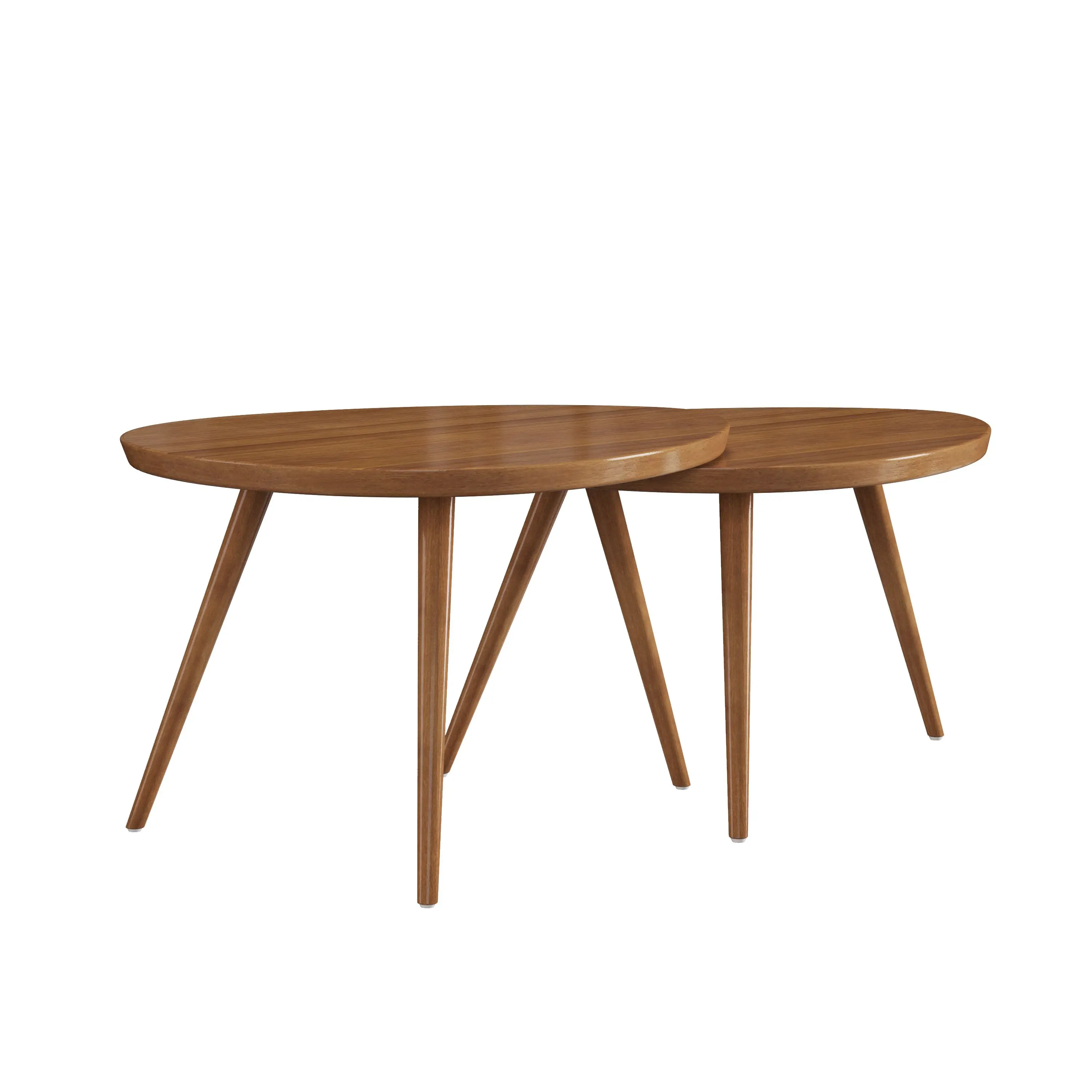 Margo Walnut Bunching Coffee Tables-1