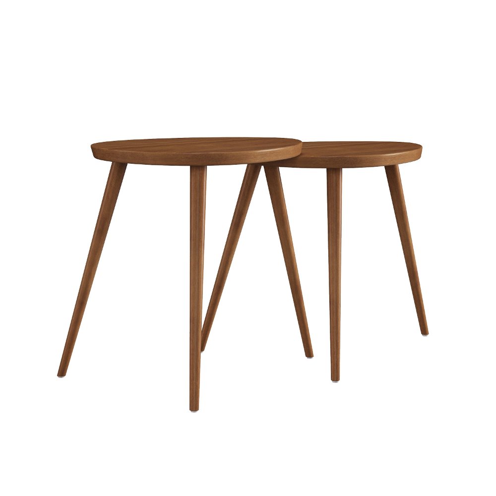 Margo Walnut Bunching End Tables