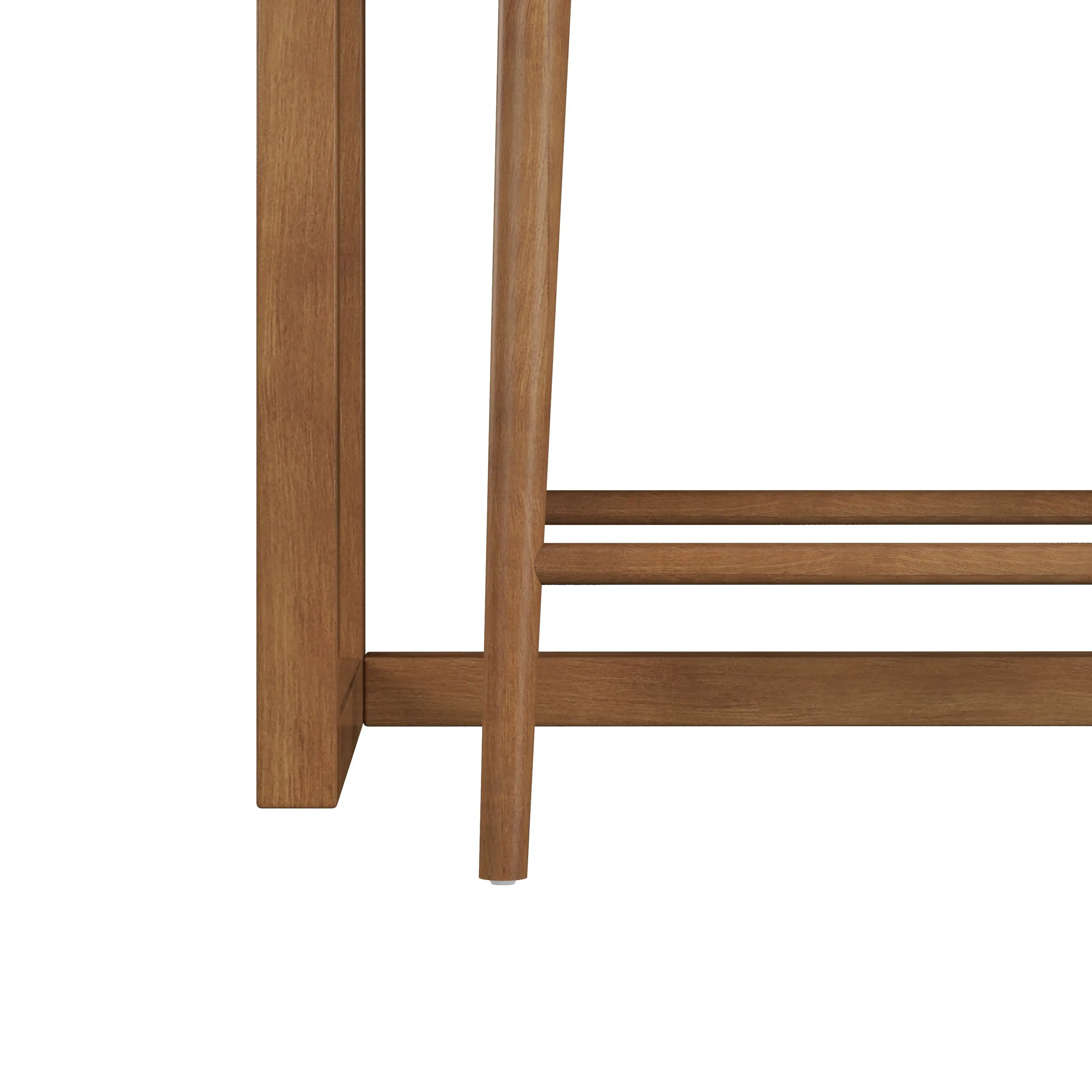 Margo Walnut Console and Stool Set-8