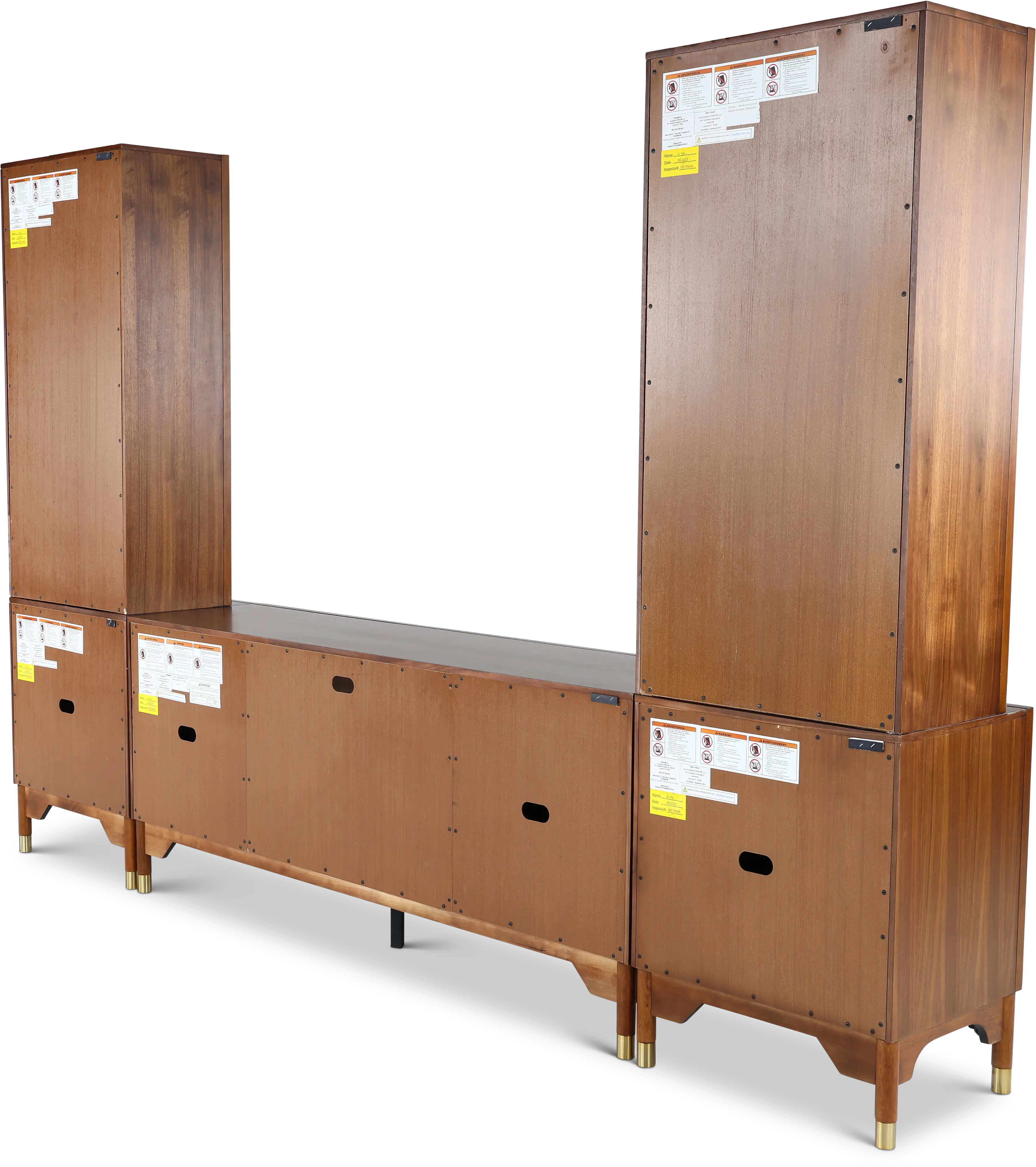 Margo Walnut Entertainment Center-5