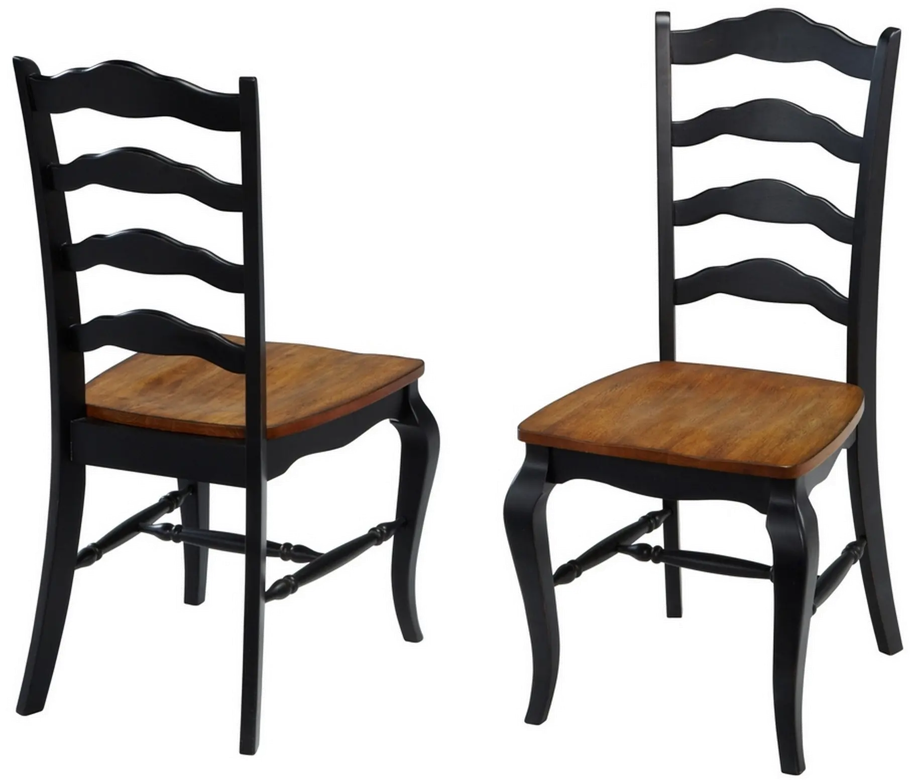 5519-802 French Countryside Black Dining Room Chair (Set of 2)-1