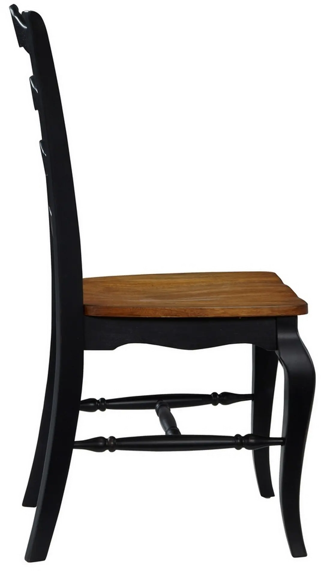 5519-802 French Countryside Black Dining Room Chair (Set of 2)-2