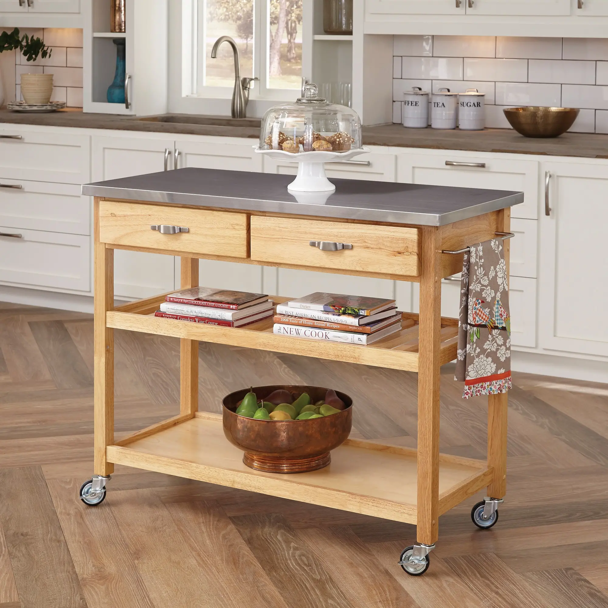 5217-95 General Line Brown Kitchen Cart-2