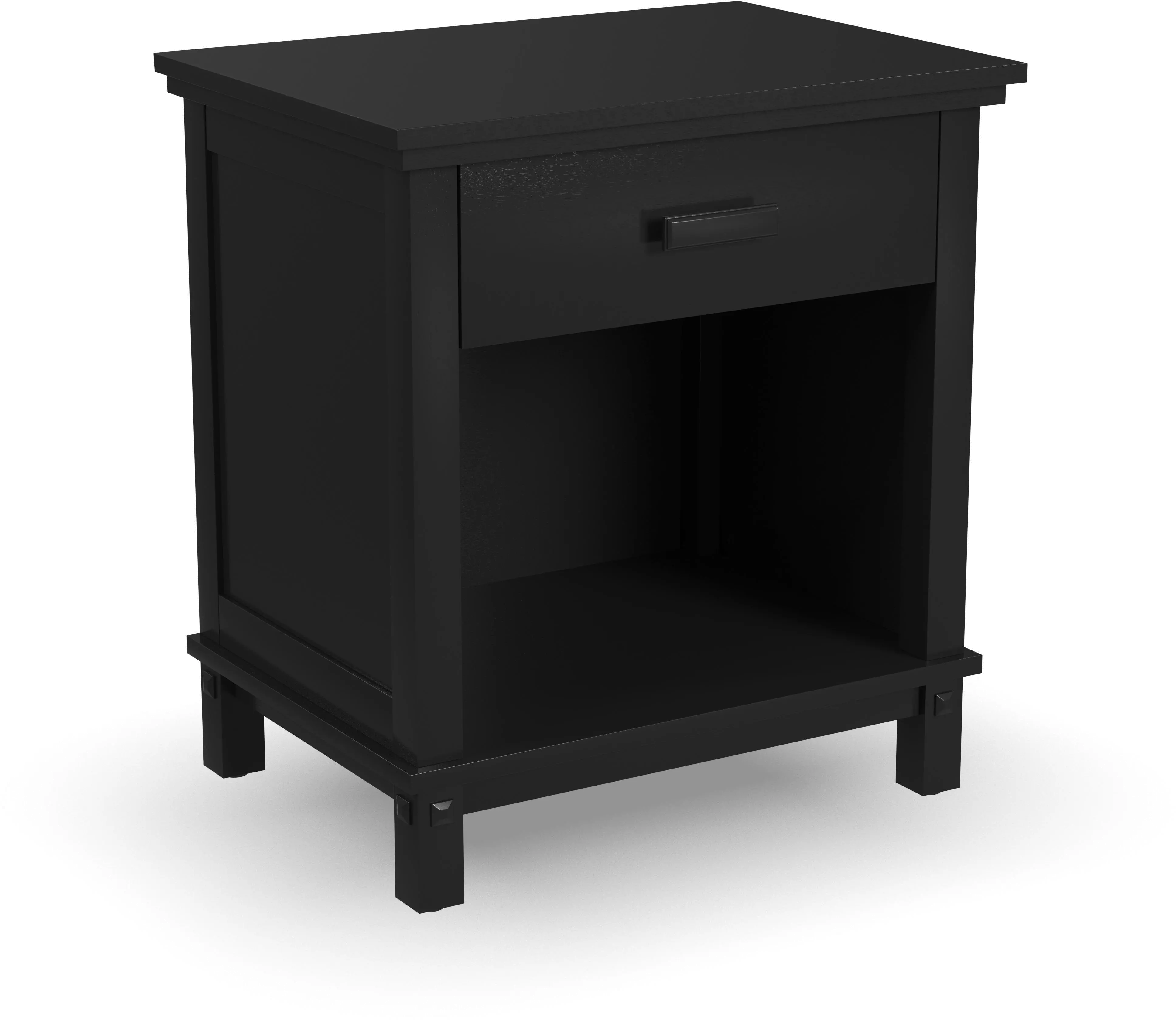 5911-42C Oak Park Black Nightstand-5
